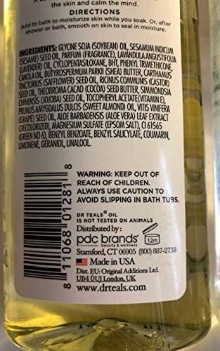 Dr Teal's Moisturizing Bath and Body Oil, Soothe & Sleep with Lavender Essential Oil, 8.8 fl oz Beauty and Personal Care Dr Teal's