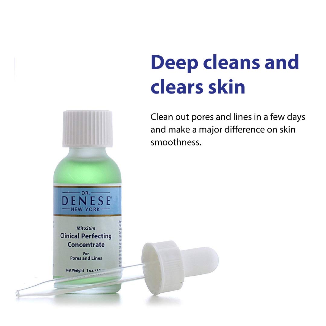 Dr. Denese Mitostim Clinical Perfecting Concentrate For Pores & Lines with Fruit Acids, Peptides, Brown Algae, Chamomile & Hops - Skin Repair Beauty & Personal Care Dr. Denese