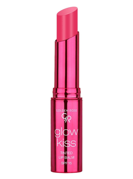 Golden Rose Cosmetics Glow Kiss Tinted Lip Balm with SPF15, Vegan Formula (Berry Pink) Beauty and Personal Care Golden Rose