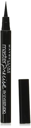 Maybelline Eyestudio Master Precise All Day Liquid Eyeliner Makeup, Black, 0.034 fl. oz. Beauty & Personal Care MAYBELLINE