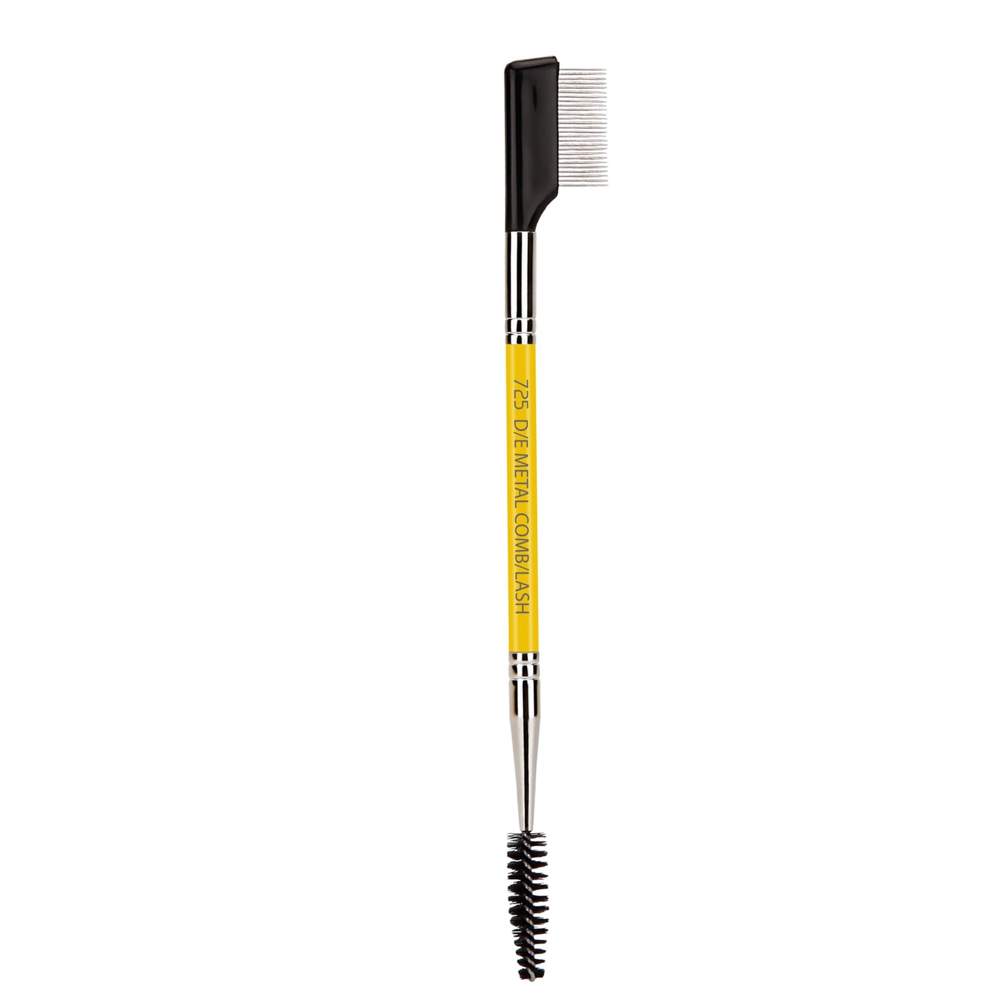 Bdellium Tools Professional Makeup Brush - Studio Series 725 Double End Metal Comb/Lash - With Soft Synthetic Fibers, For Prep Eyelashes (Yellow, 1pc) Beauty & Personal Care BDELLIUM TOOLS
