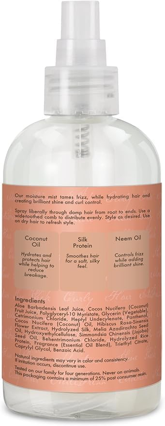 Shea Moisture Coconut & Hibiscus Hold & Shine Moisture Mist, 8 Ounce Beauty & Personal Care SheaMoisture