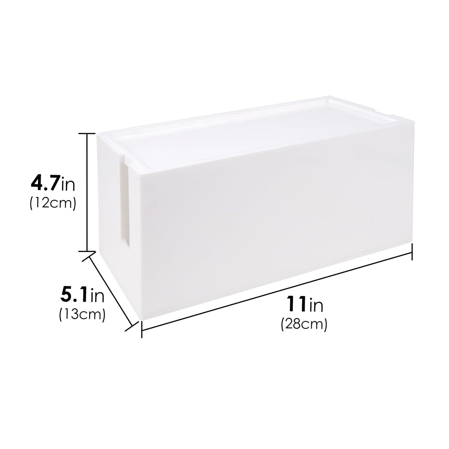 Linkidea Bathroom Cable Organizer Box for Electric Toothbrush & Razor Chargers, Cord Hider Storage Case, Countertop Clutter-Free Vanity Organizer Beauty and Personal Care Linkidea