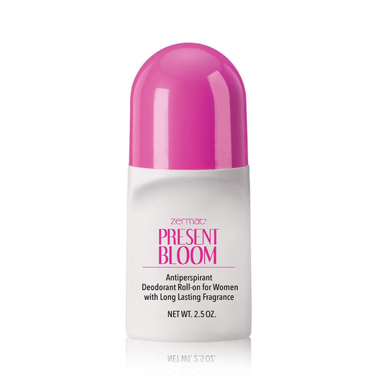 Zermat Present Bloom, Roll-On Deodorant, 24 h Antiperspirant, 2.5 Oz. Beauty and Personal Care Zermat