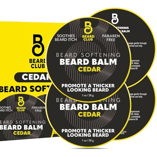 The Beard Club Cedar Beard Butter - Men's Styling Balm, Softener, Moisturizer, and Leave-In Conditioner - Beard Wax - 2oz Beauty and Personal Care The Beard Club