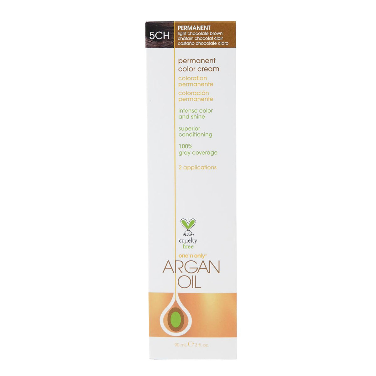 One 'n Only Demi Permanent Hair Color Dye, 5CH Light Chocolate Brown, 3 oz