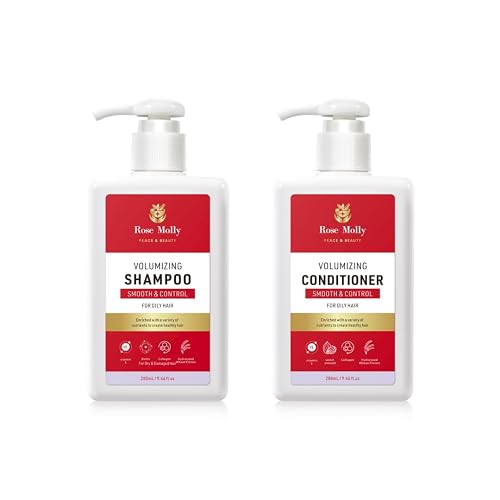 Rose Molly Volumizing Shampoo and Conditioner Set for Oily Hair, 9.46 fl oz Beauty & Personal Care Rose Molly