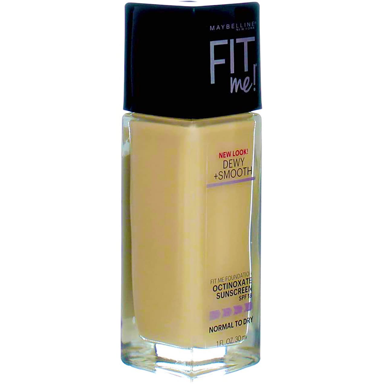 Maybelline Fit Me Dewy + Smooth Foundation, Porcelain, 1 fl. oz. (Packaging May Vary) Beauty & Personal Care MAYBELLINE