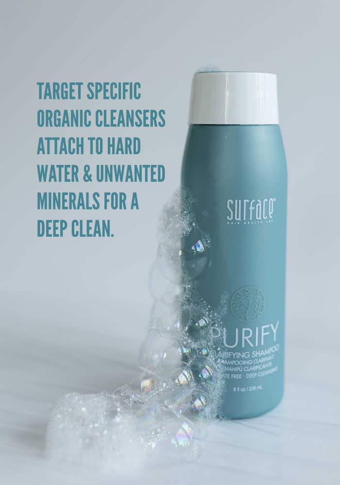 SURFACE Hair - Purify Clarifying Cleansing Shampoo - Clarify, Deep Cleanse, Sulfate Free - 8 fl oz Beauty & Personal Care SURFACE