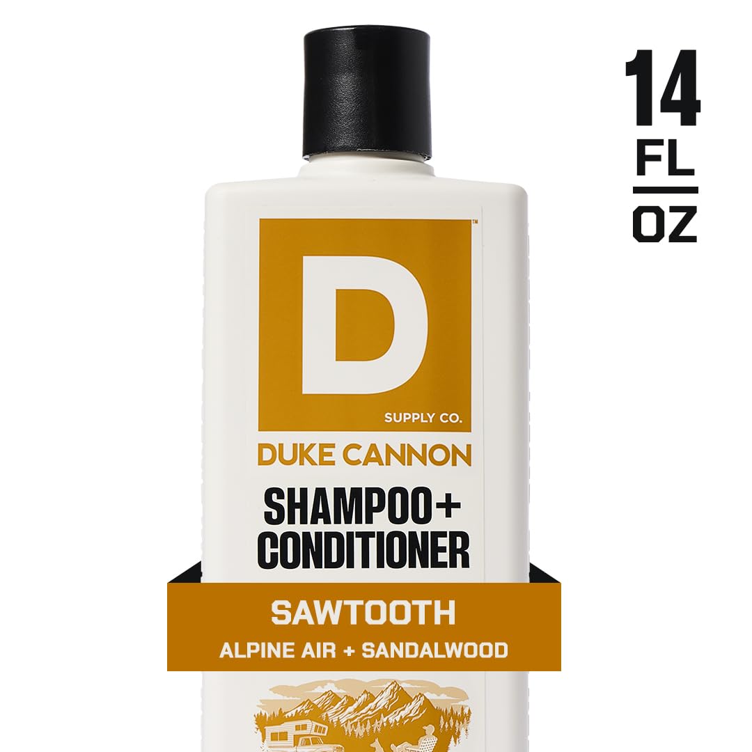 Duke Cannon Supply Co. 2-in-1 Hair Wash - Masculine Scent - Gentle Cleansing Hair Wash For Men - Stimulating Hair Shampoo & Conditioner - Strengthens Beauty & Personal Care Duke Cannon Supply Co.