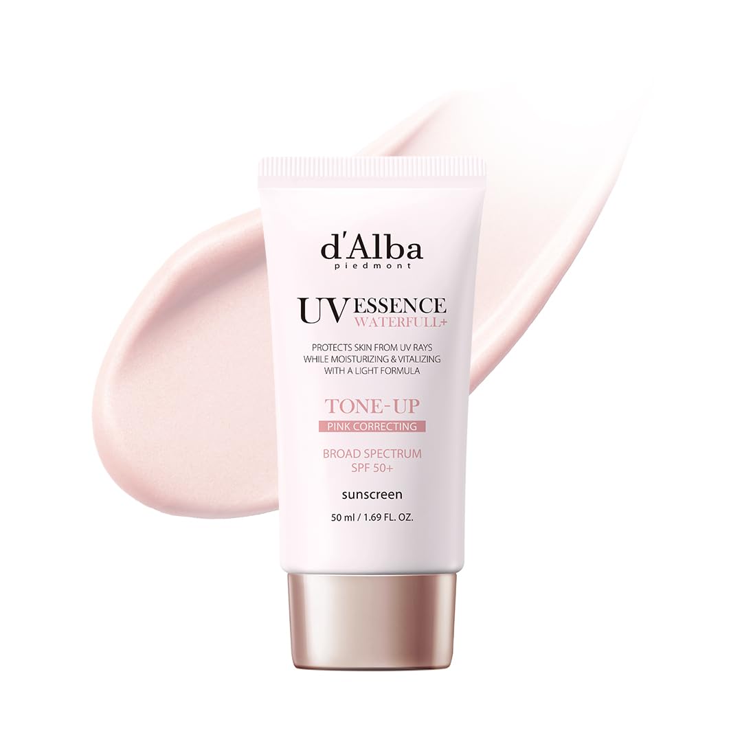 d'alba Piedmont Waterfull Tone-Up Sunscreen Serum BROAD SPECTRUM SPF 50 + Korean Sunscreen for Face, All Skin Tones (1.69 fl.oz.) Beauty and Personal Care d'alba Piedmont Default Title