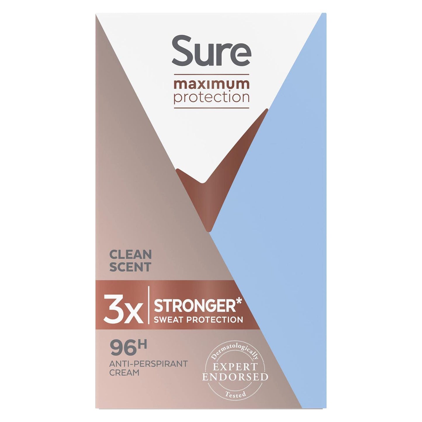 Sure Women Maximum Protection Clean Scent AntiPerspirant Deodorant Cream 45ml Pack of 3 Beauty and Personal Care Sure