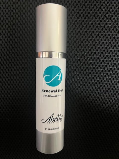 Abella Skin Care Renewal Gel - 20% Glycolic Acid (1.7oz.), Moisturizes, NO Fragrance, paraben & phalaphates. Beauty & Personal Care Abella