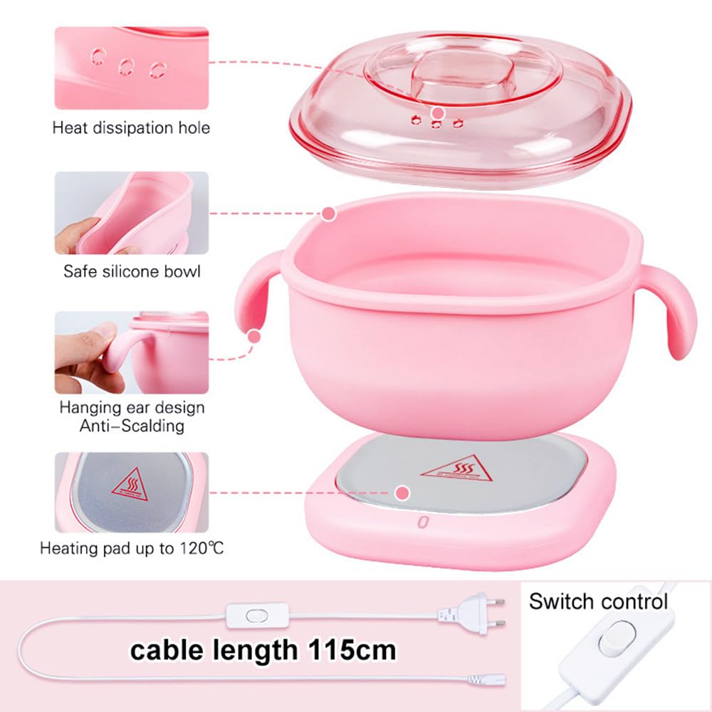 HURRISE Electric Hot Wax Warmer Machine for Hair Removal, 400ml Removal Wax Heater, 100W Silicone Pot Liner, High Power Performance, Large Capacity Beauty and Personal Care HURRISE