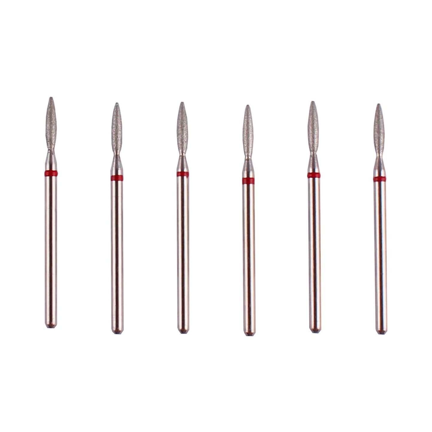 MZCMSL Flame Cuticle Drill Bit Set with Case, 6pcs Pro Diamond Nail Bits for Nail Salon Manicure Beauty & Personal Care MZCMSL