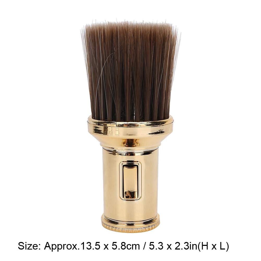 Hair Sweep, Multifunctional Neck Duster Brush Beard Shaving Brush Barber Brush for Barber Shop(Gold) Beauty and Personal Care Antilog