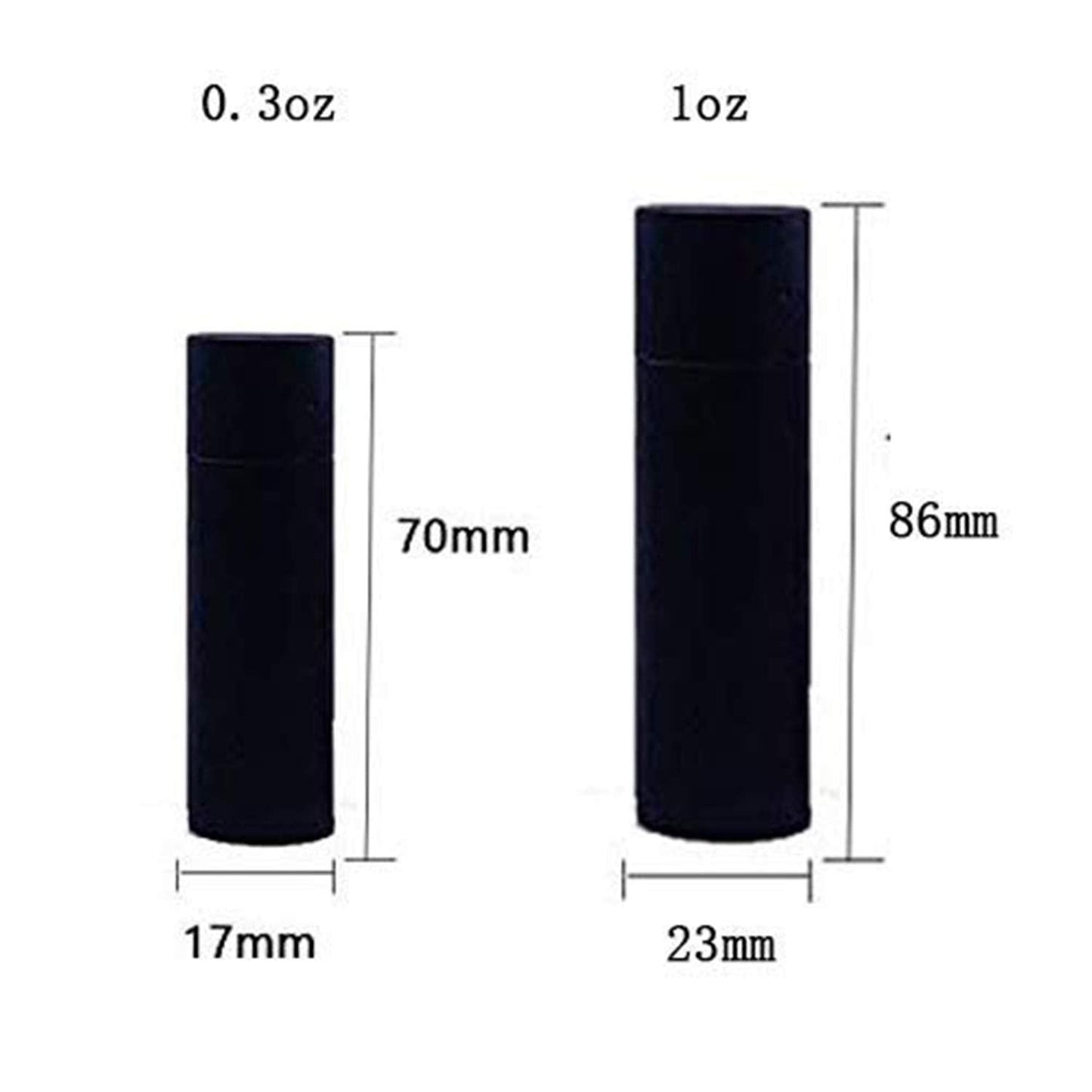 Healthcom 10 Pcs 1 Oz Paperboard Lip Balm Tubes Cardboard Krafts Paper Lipstick Tube Empty Lip Gloss Container Refillable Paper Round Solid Perfume Beauty and Personal Care Healthcom