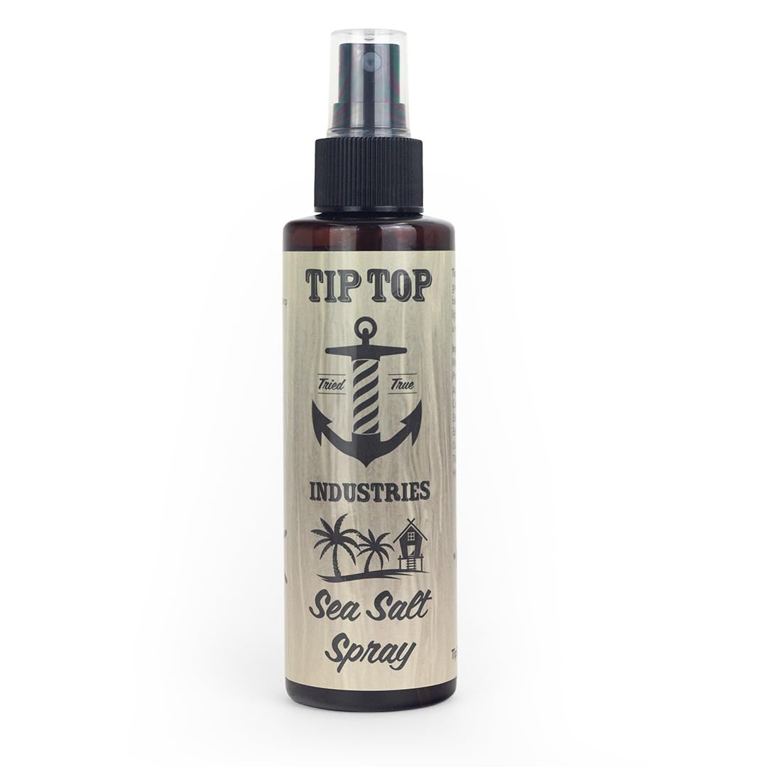 Tip Top Sea Salt Spray - Coconut Scent - Texturizing Matte Finish, Creates Beach Day Waves - For A Natural Relaxed Textured Hairstyle - 5 Fl Oz Beauty & Personal Care Tip Top Pomade