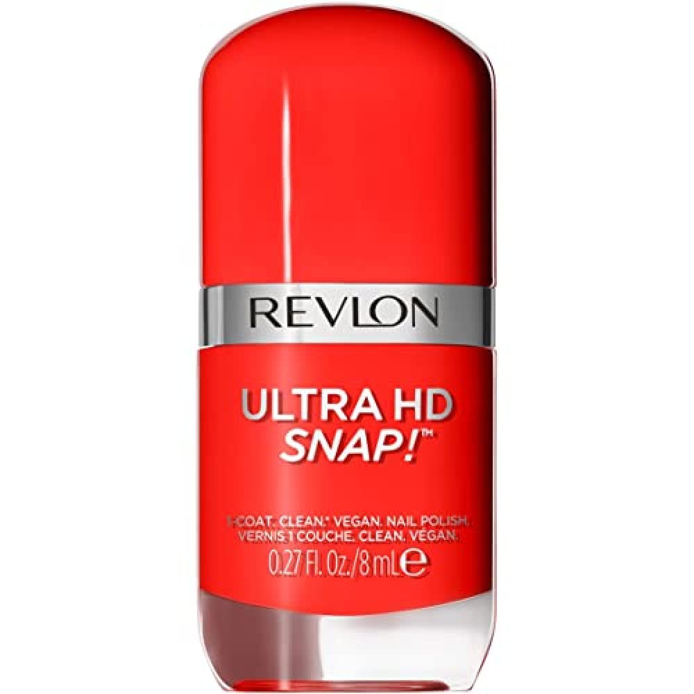 REVLON Ultra HD Snap Nail Color, Natural Rich Glossy Polish, 100% Vegan Formula, No Base or Top Coat Needed, 031 She's on Fire, 0.27 fl oz Beauty & Personal Care REVLON