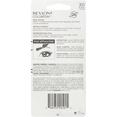 Revlon ColorStay Brow Crayon, Blonde Beauty & Personal Care REVLON