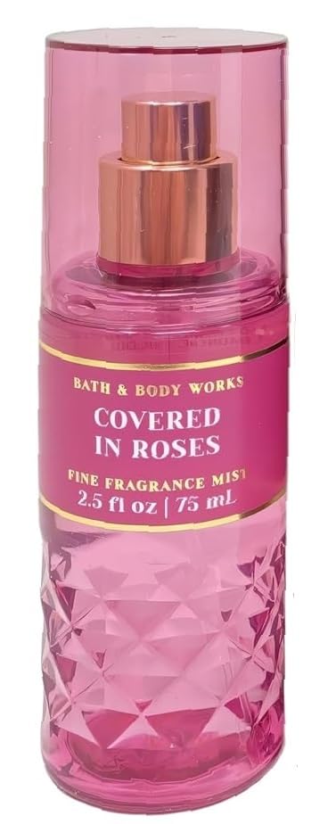Bath and Body Works Travel Size Fine Fragrance Mist - Classic and Seasonal Scents - 2.5 fl oz each (Covered In Roses) Beauty & Personal Care Bath & Body Works