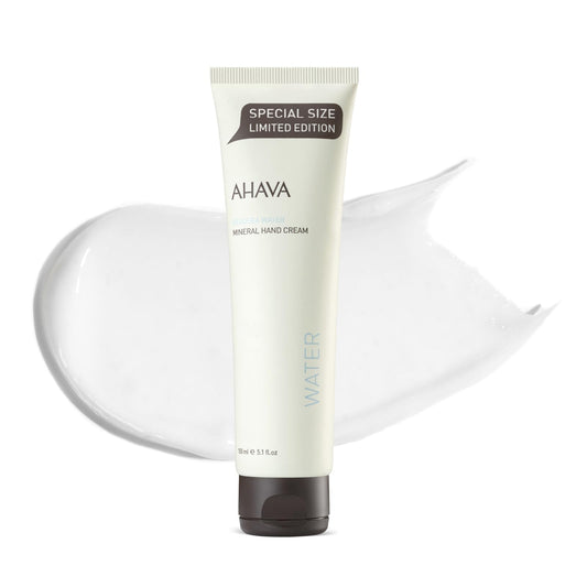AHAVA Dead Sea Mineral Hand Cream, Original, Hand Moisturizer For Dry Cracked Hands, Light and Fast Absorbing, For All Skin Types 5.1 Fl Oz. Beauty & Personal Care AHAVA