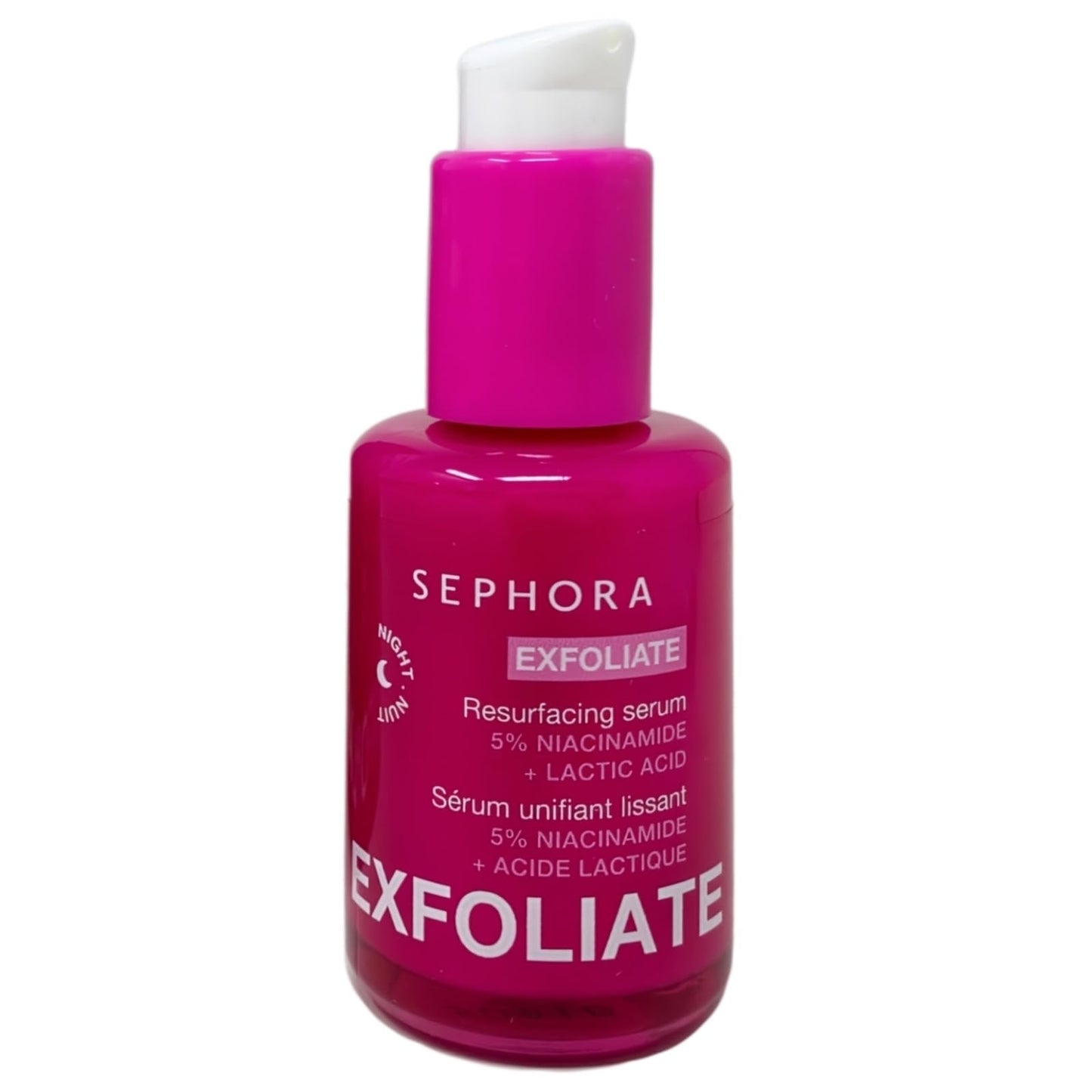 Sephora Exfoliate Resurfacing Serum Night with 5% Niacinamide + Lactic Acid - 30 mL / 1.01 fl oz Beauty & Personal Care SEPHORA