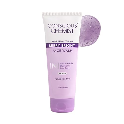 Conscious Chemist® Niacinamide Face Wash | 100ml | Pore Refining & Brightening Cleanser for Men & Women | With Blueberry & Açaí Berry Extracts | All Beauty & Personal Care Conscious Chemist