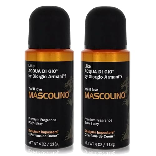 Parfums De Coeur Bod Man Mascolino Fragrance Body Spray for Men 4 oz (2) Beauty & Personal Care Parfums De Coeur