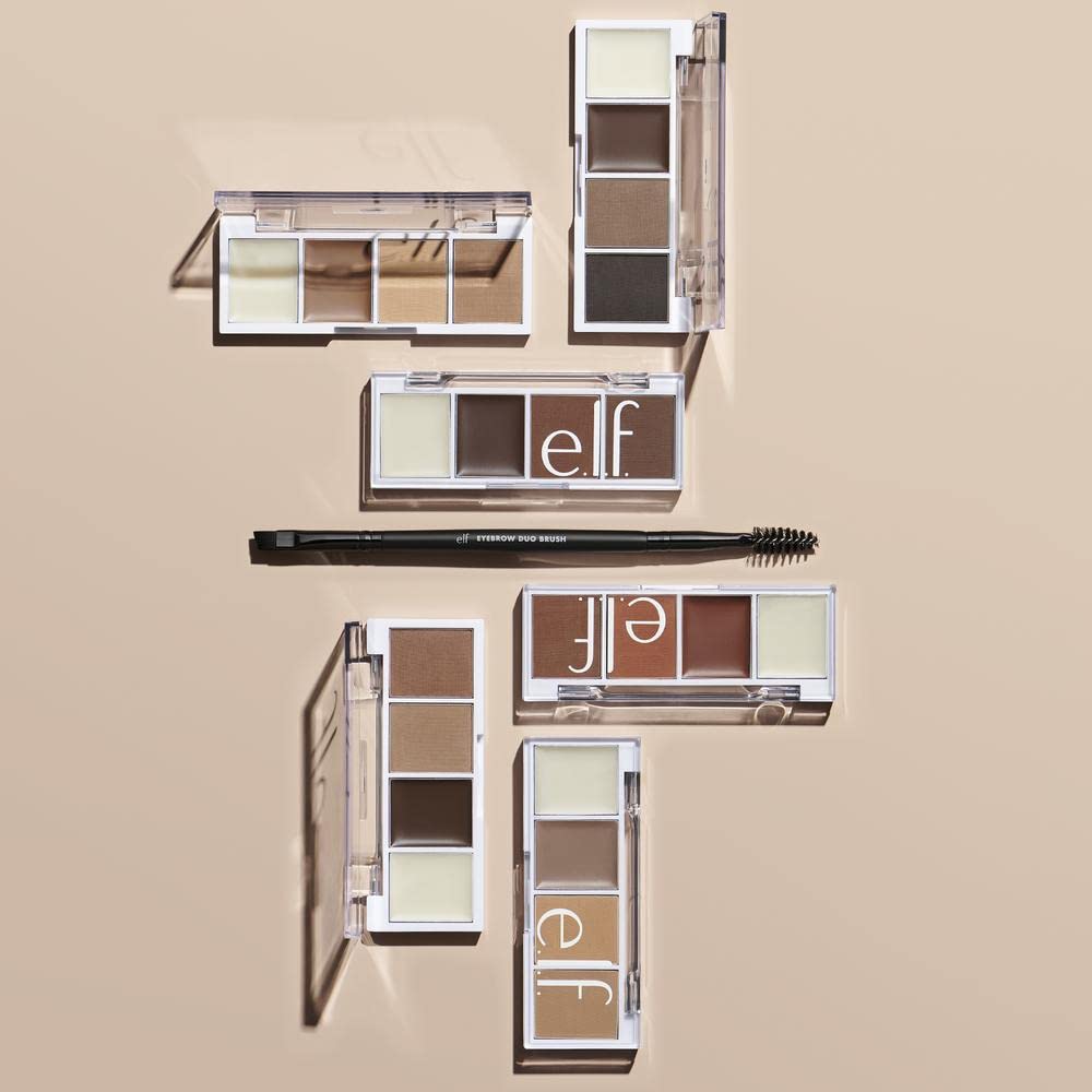 e.l.f. Bite-Size Brow, Mini Brow Quad with Ultra-Pigmented Waxes & Powders, Eyebrow Grooming & Makeup Kit, Taupe, 0.14 Oz Beauty & Personal Care e.l.f.