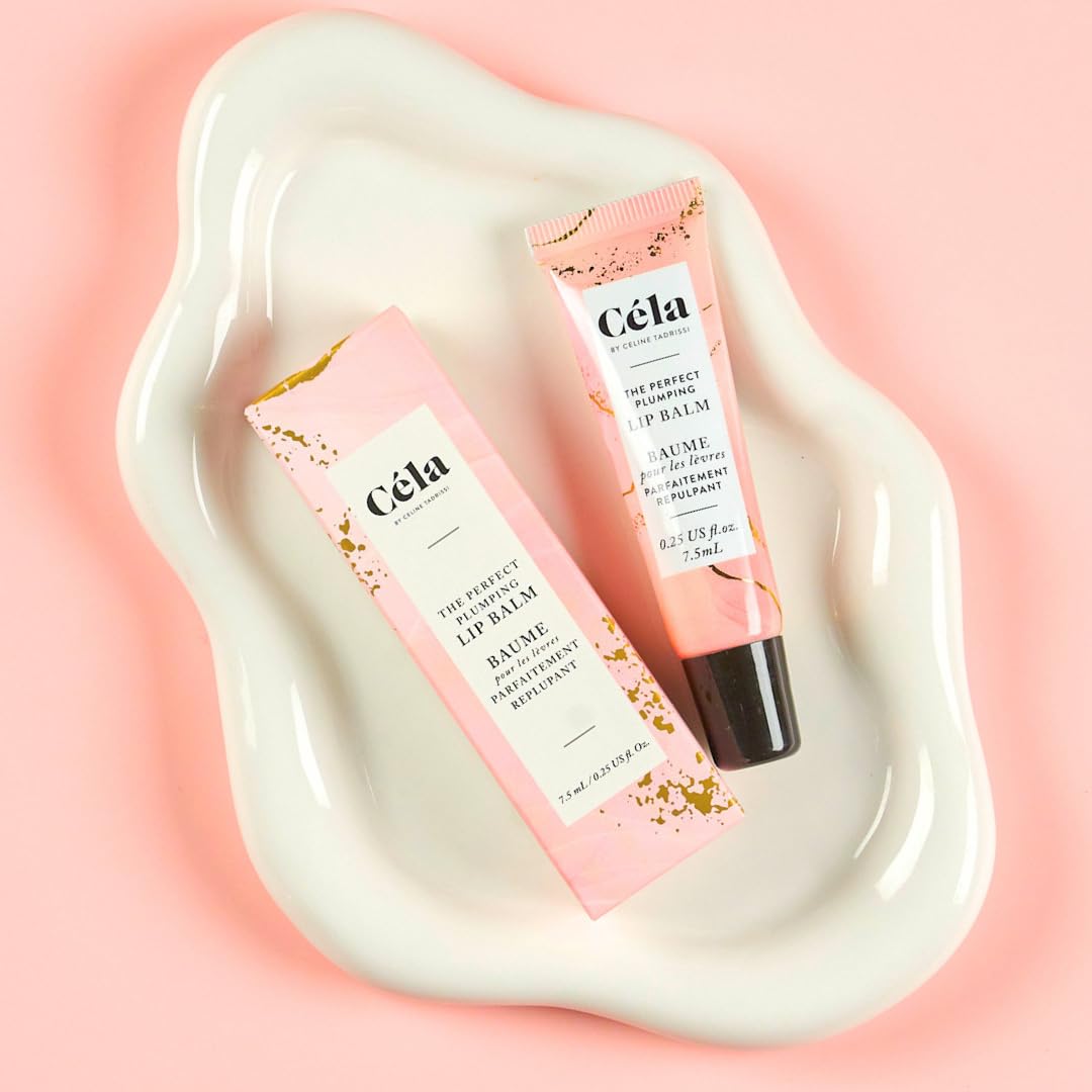 Céla The Perfect Plumping Lip Balm - 7.5 ml Hydrating & Volumizing Lip Conditioner with Strawberry & Montreal Melon Scent - Smooth, Nourished Lips Beauty and Personal Care Céla