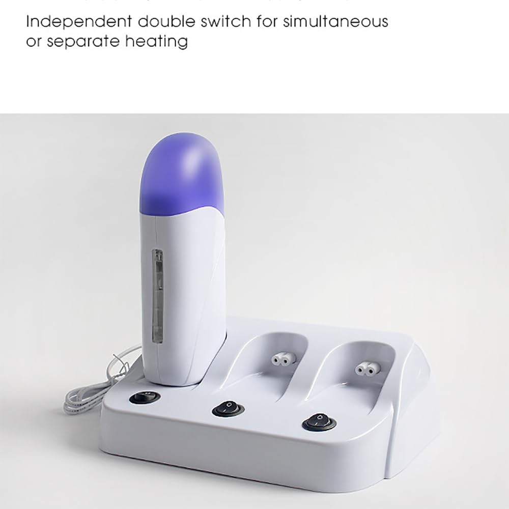 RENJJPBO Wax Heater, Portable Depilatory Machine, Transparent Window, Independent Switch, Removable and Easy to Clean, Used for Hair Removal Nursing Beauty and Personal Care RENJJPBO