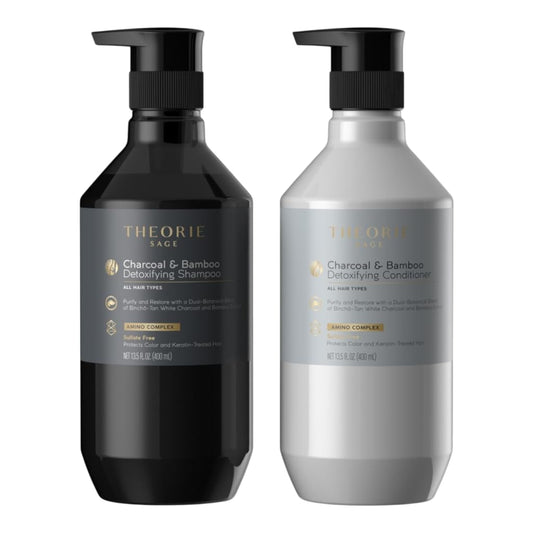 Charcoal & Bamboo Detoxifying Shampoo & Conditioner Set 13.5 fl. oz. (400ml) Beauty & Personal Care Theorie