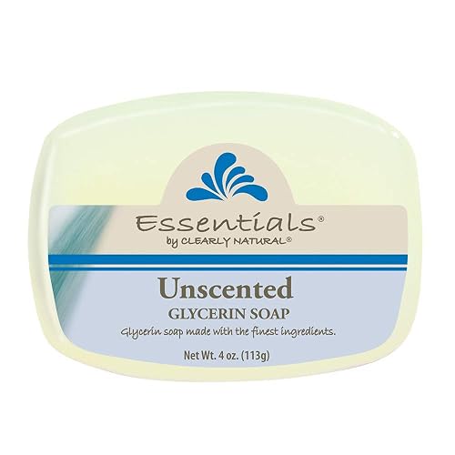 Clearly Natural Essentials Glycerin Bar Soap, Unscented, 4 Ounce, Pack of 12 (Packaging May Vary) Beauty & Personal Care Clearly Natural