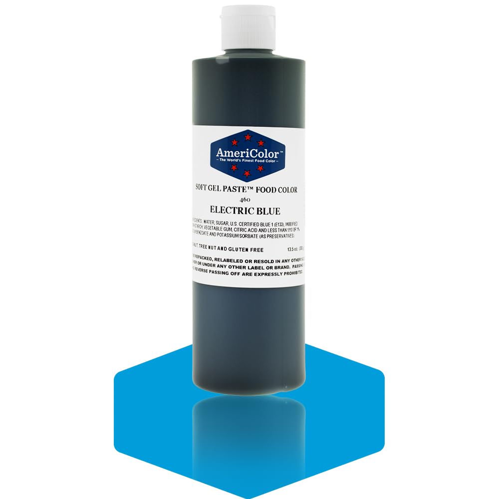 ELECTRIC BLUE 13.5 Ounce Soft Gel Paste Food Color Beauty & Personal Care AmeriColor