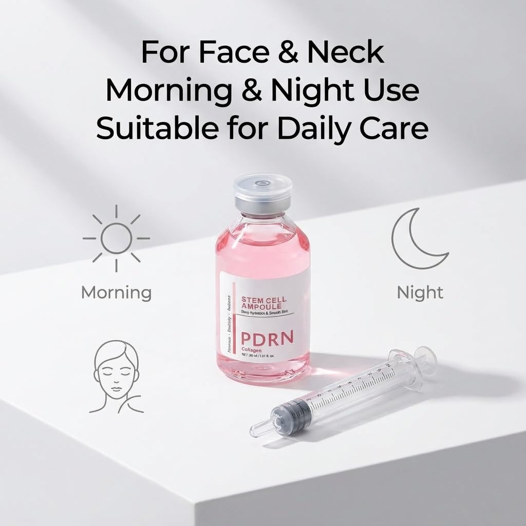 2PCS 30ml Salmon-DNA PDRN Collagen Stem Cell Microneedling Serum Ampoule Mask Face Beauty & Personal Care Luvee
