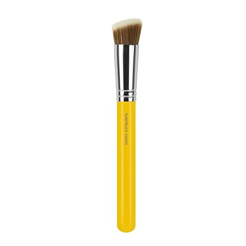 Bdellium Tools Professional Makeup Brush - Studio Series 954 Duo Fiber Slanted Kabuki - With Soft Synthetic Fibers, For Stippling, Buffing, Beauty & Personal Care BDELLIUM TOOLS