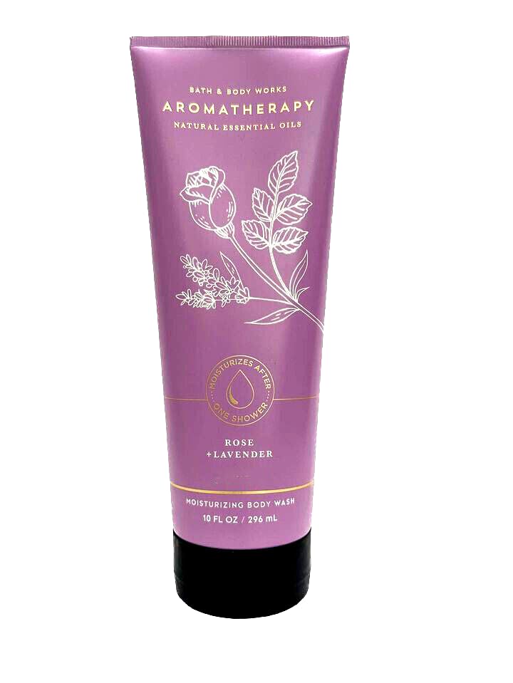 Bath and Body Works Rose Lavender Aromatherapy Creamy Moisturizing Body Wash, 10 ounces Beauty & Personal Care Bath & Body Works