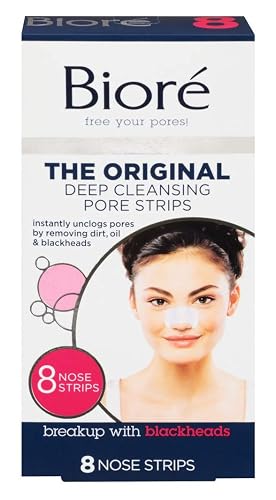 Biore Deep Cleansing Pore Strips, 8 Nose Strips. (Pack of 2) Beauty & Personal Care Bioré