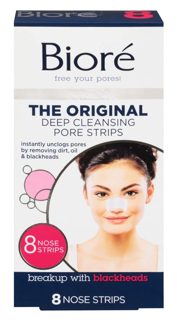 Biore Deep Cleansing Pore Strips 8 Count Nose (3 Pack) Beauty & Personal Care Bioré