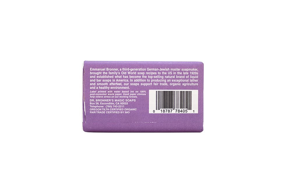 Dr. Bronner's Magic Soaps: Pure Castile Soap Bar, Lavender 5 Ounce (Pack of 5) Beauty & Personal Care Dr. Bronner's