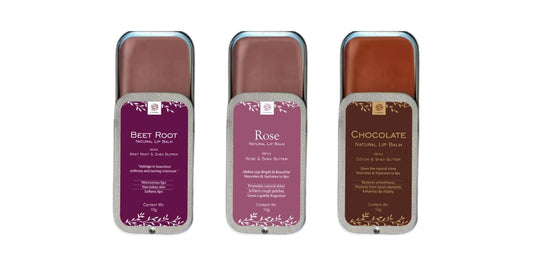 AL MASNOON 100% Natural Beetroot,Rose & Chocolate Lip Balm with Shea Butter & Beetroot Extract - Nourishing & Moisturizing 10g Pack, No Color Added Beauty and Personal Care al masnoon