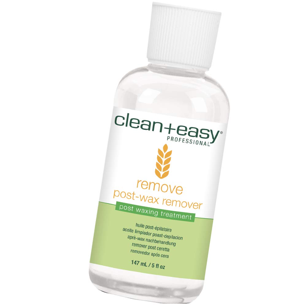 Clean + Easy After Wax Remover Oil for Skin - Post Wax Care & Soothing Residue Remover for Smooth Skin, 5 fl oz Beauty and Personal Care Clean + Easy