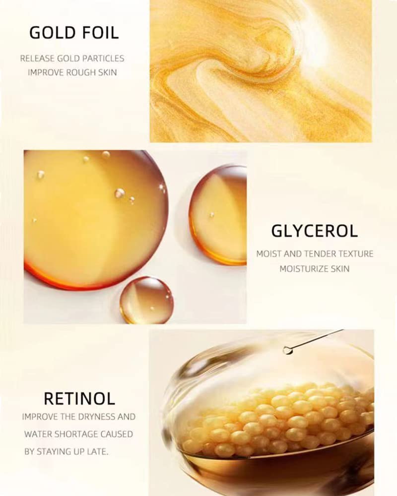 Retinol Snake Venom Gold Peel-Off Mask 100g – Anti-Aging Face Mask to Reduce Wrinkles, Fine Lines, Acne & Minimize Pores, Moisturizing Beauty & Personal Care Yanficer