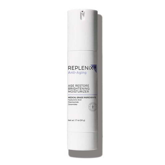 Replenix Age Restore Brightening Face Moisturizer with Hyaluronic Acid, Niacinamide & Ceramides, Medical-Grade Oil-Free Facial Cream for Mature Skin Beauty & Personal Care Replenix