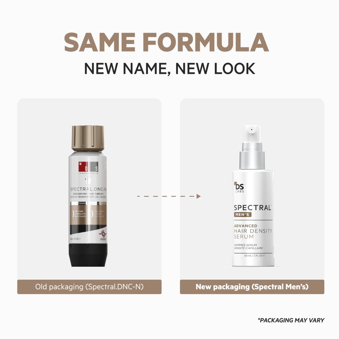 DS Labs Spectral Men’s Hair Density Serum (formerly Spectral.DNC-N) - Lightweight Leave-In for Fuller Looking, Thicker Looking Hair, Fast Absorbing Beauty and Personal Care ds labs