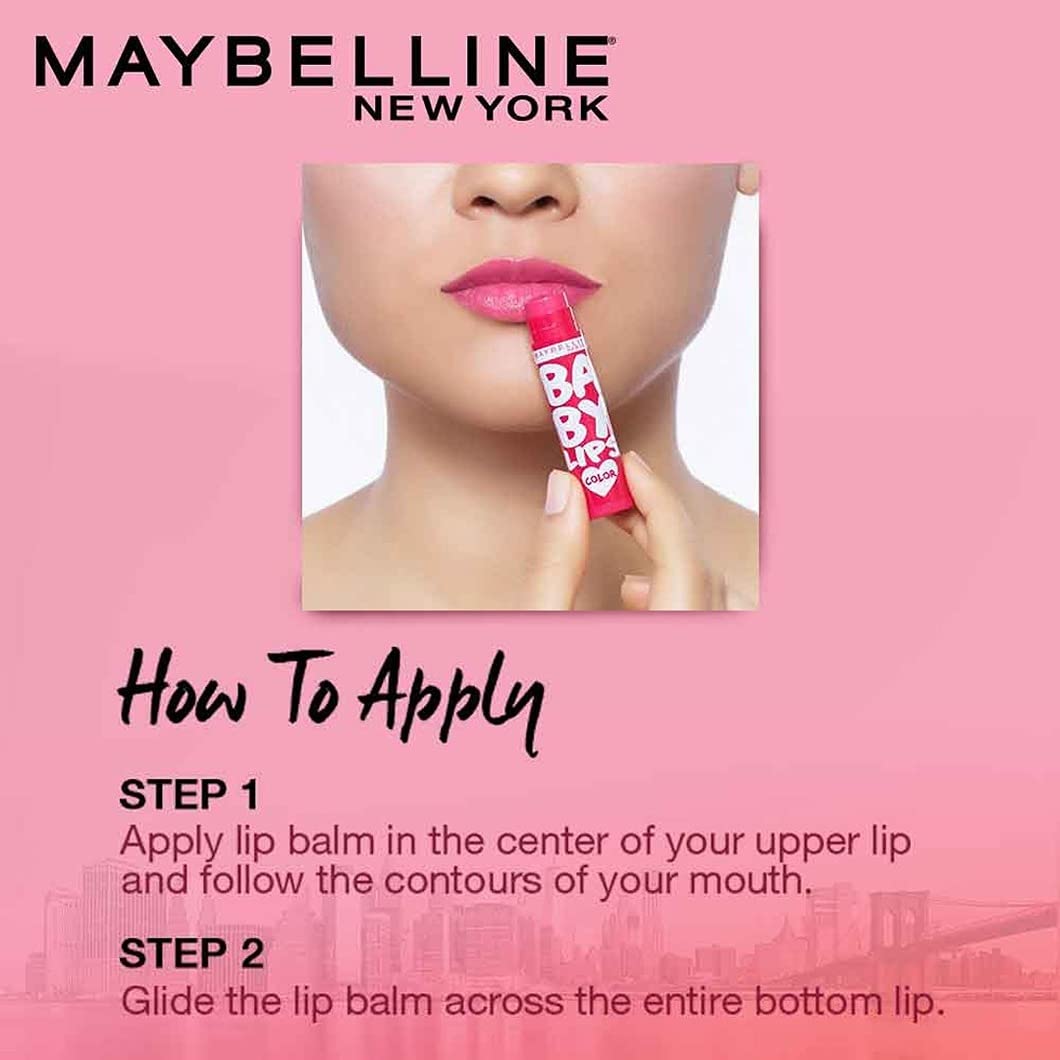 Maybelline Baby Lips Color SPF 11 Lip Balm 4g Cherry Kiss - (Indian Version) Beauty and Personal Care MAYBELLINE