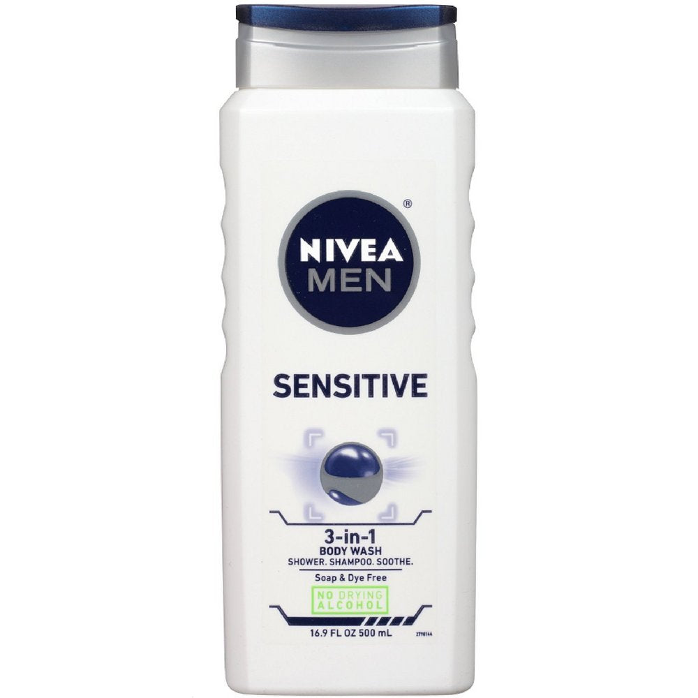 Nivea For Men Sensitive Body Wash 16.9 Ounce (Value Pack of 7) Beauty & Personal Care NIVEA MEN