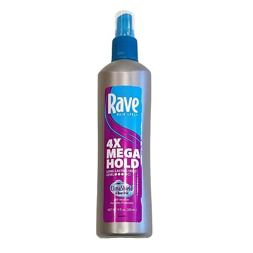 Rave 4X Mega Hairspray with Clima Shield, Unscented 11 oz (Pack of 6) Beauty & Personal Care rave
