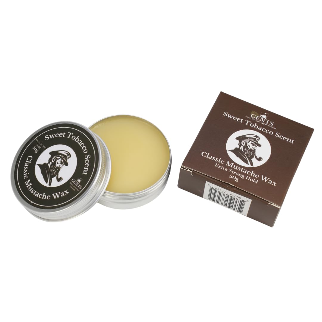 G.B.S Strong Hold Sweet Tobacco Mustache Wax, Easy Application, Restyleable, long lasting hold with Styling Comb (1.7 oz) (3 Pack, Sweet Tobacco) Beauty and Personal Care G.B.S